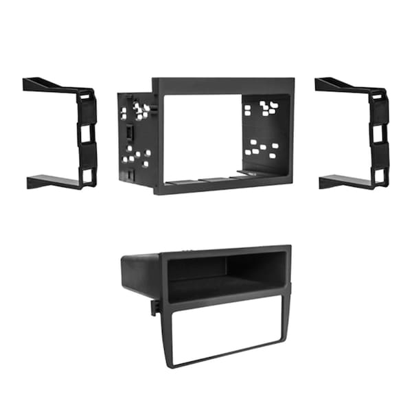 Metra Single or Double DIN Radio Dash Install Kit with Pocket, 1997 to 2005 Porsche 999605B - main